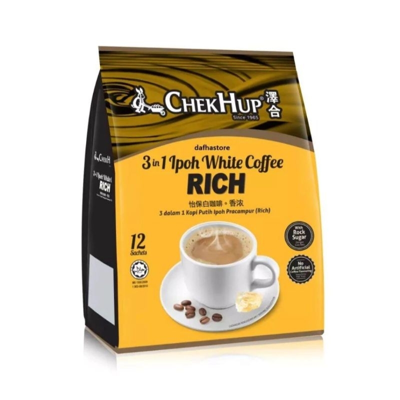 

chekhup Rich 3in 1 Ipoh white Coffee isi 12 sachet