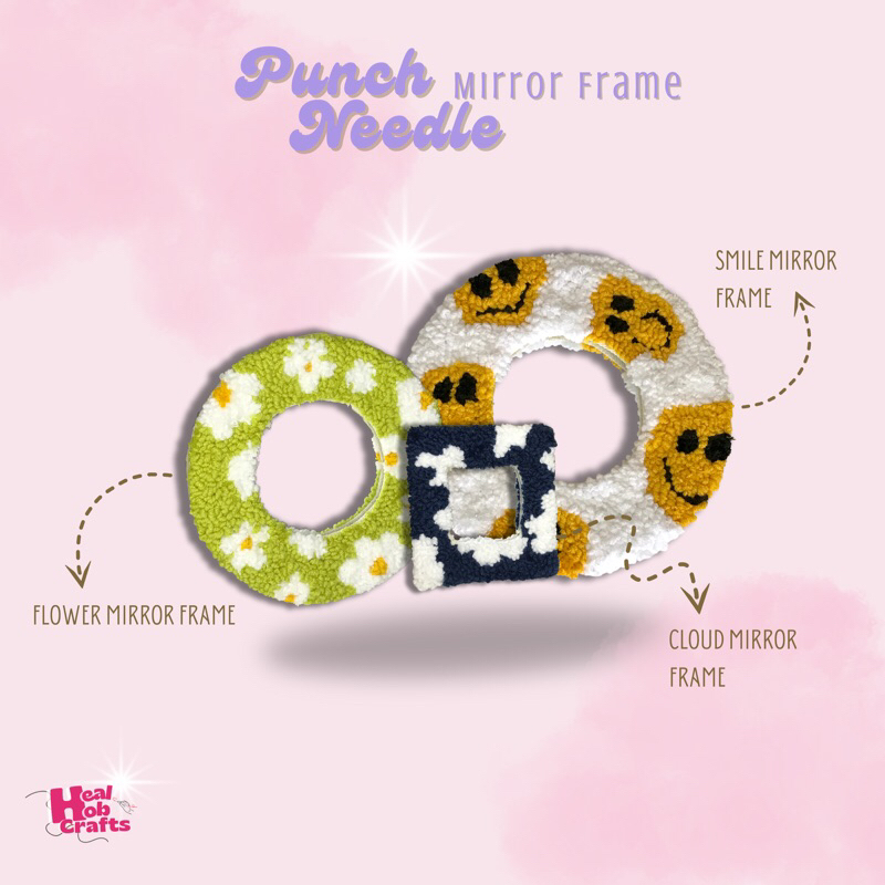 Punch Needle Mirror