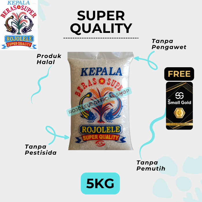 

BERAS ROJOLELE Super Quality 5KG | Beras Pulen