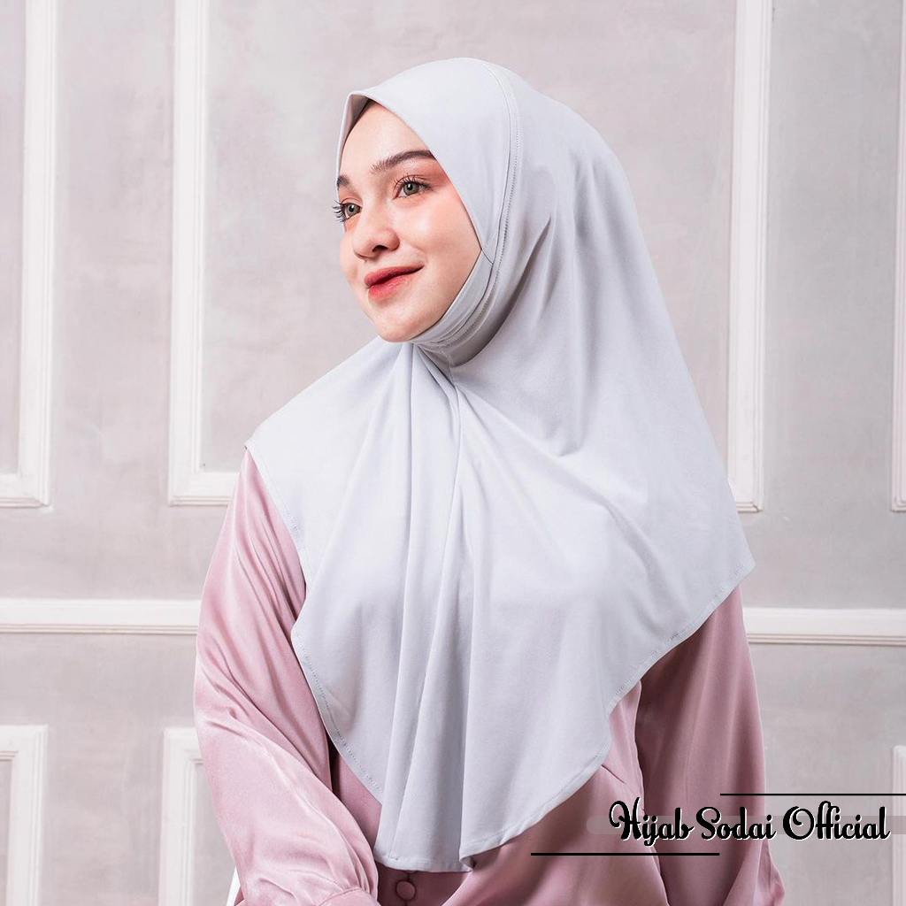 Jilbab Bergo Dagu Instan Malay Jersey Ukuran M