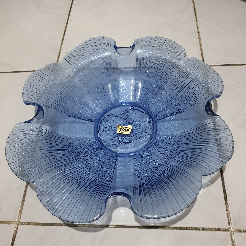 Mangkuk Kaca Besar Unik / Mangkuk Kaca Ukir