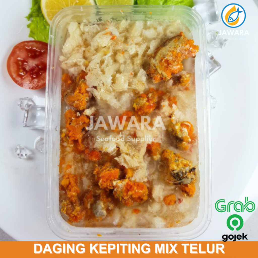 

Promo Daging Kepiting Kupas Mix Telur | Fresh Frozen | 500 gr