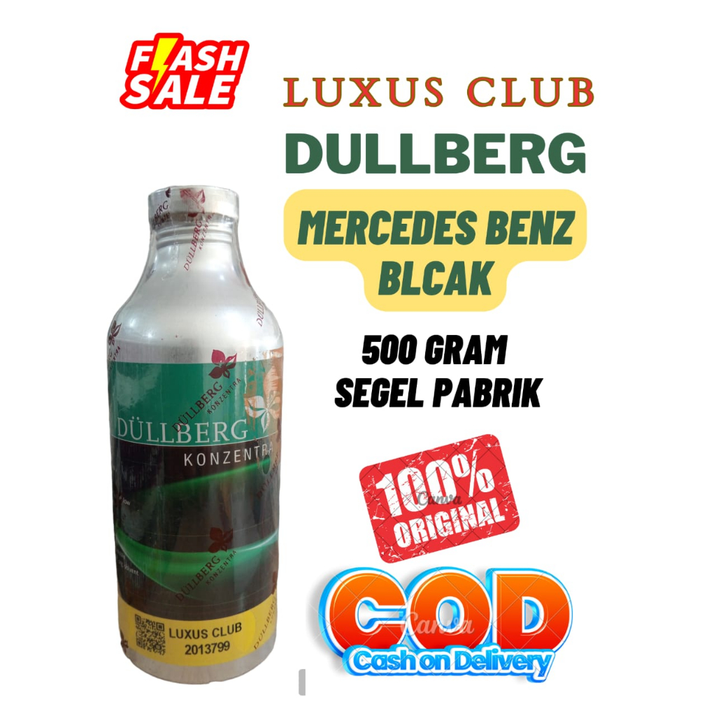 500 GR LUXUS CLUB BY DULLBERG SEAAHA MERCEDEZ BENZ BLACK KEMASAN SEGEL PABRIK