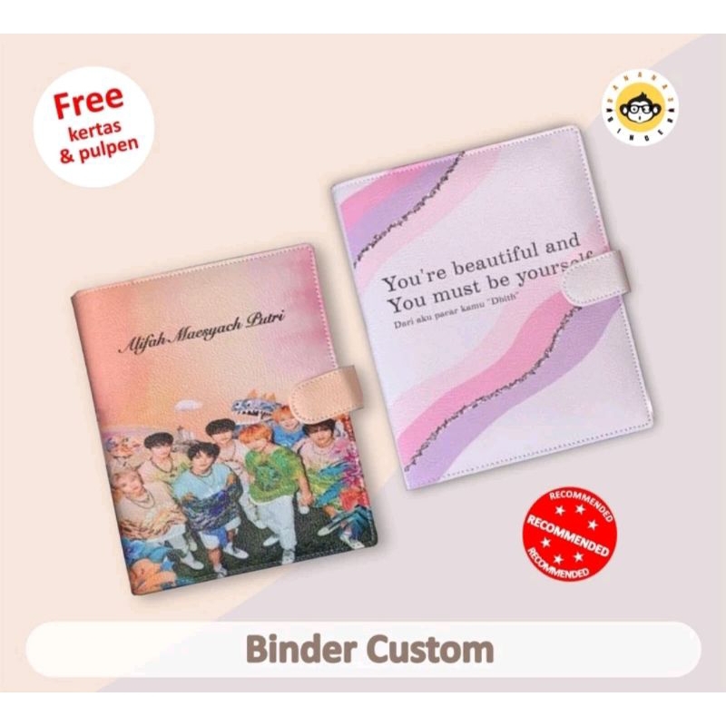 

Binder Custome Design sendiri A6, A5 & B5