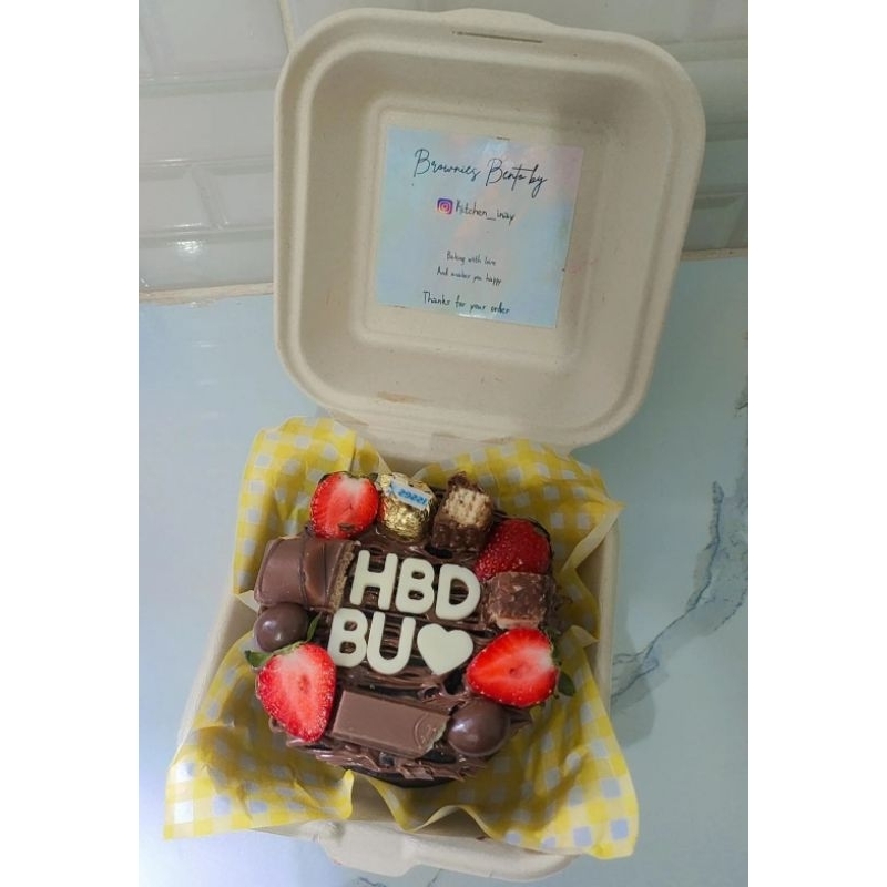 

Brownies bento cake/FudgyBrowniesultah/BACA DESKRIPSI