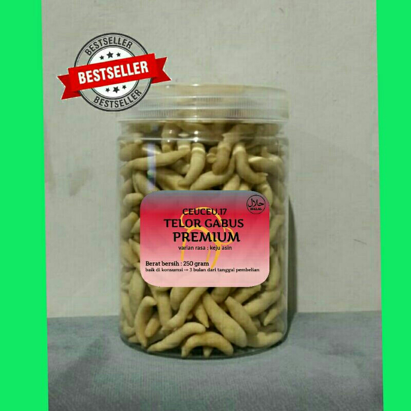 

Telur gabus premium cemilan makanan ringan 250 gram