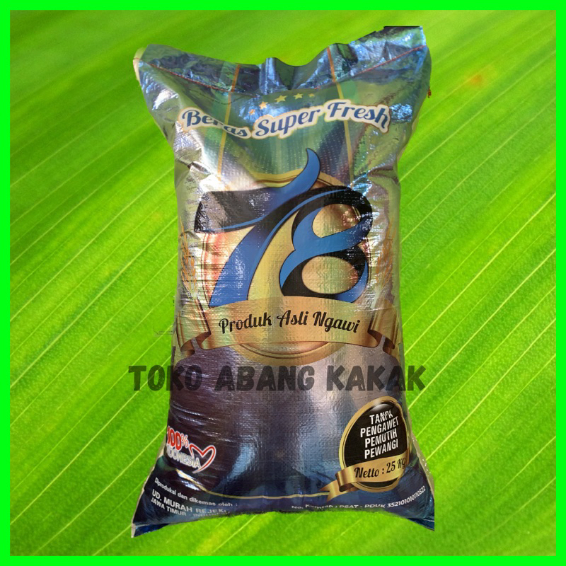 

Beras 78 Asli Ngawi Premium Super, Pulen Bersih wangi, 5kg Termurah Berkualitas