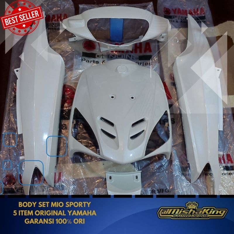 Body set mio sporty mio lama putih full set body alus mio lama original yamaha