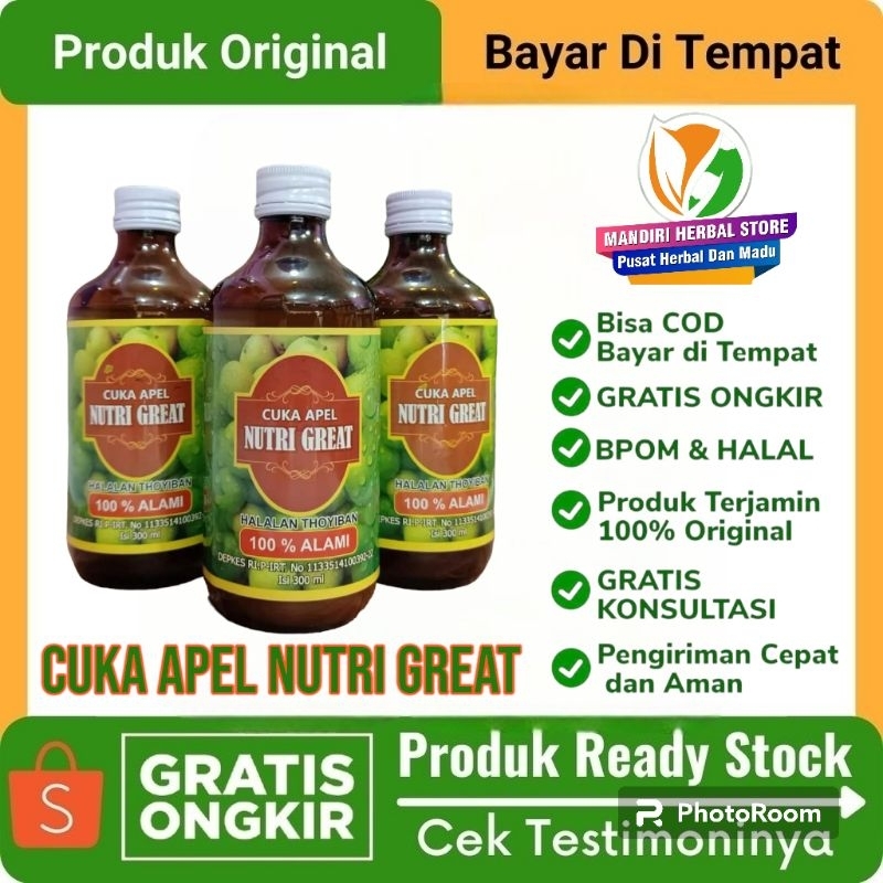 

cuka apel nutri great original Cuka Apel Untuk Diet