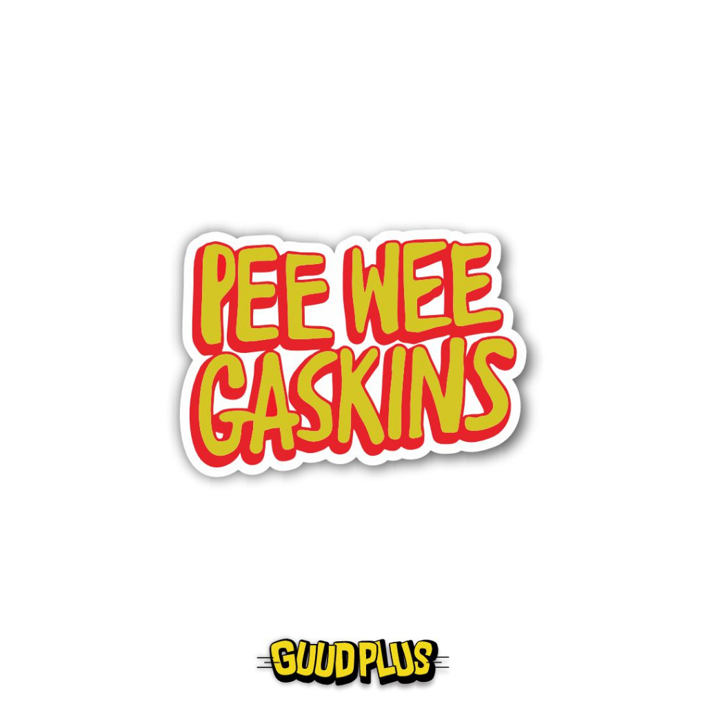 Stiker Sticker Brand Distro Band • Stiker Peewee Gaskins