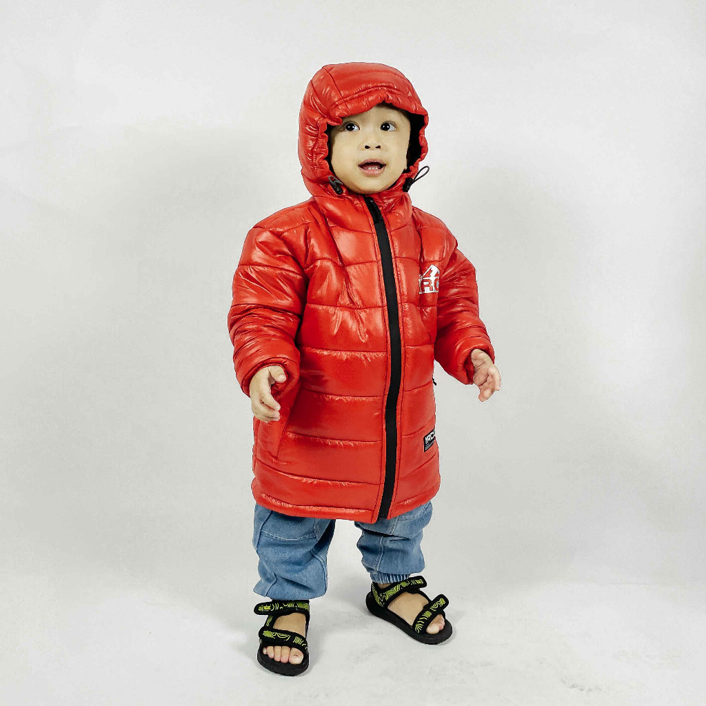 [Whispers] IRCO Siberia Jaket Gunung Anak Laki Laki Musim Dingin Dawnlight Puffer Synthetic Down -