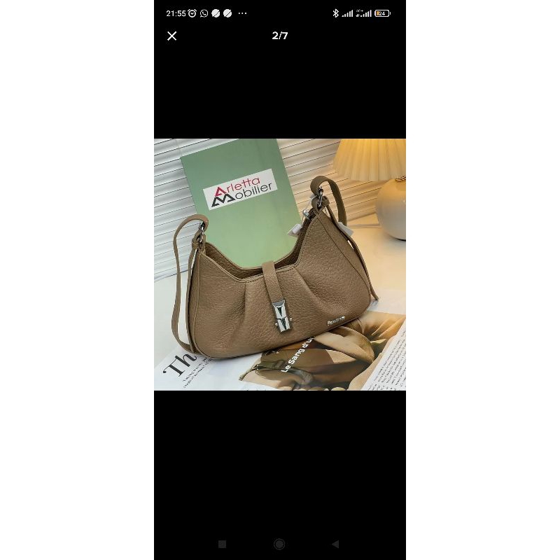 Aolong ZAHRA Tas Selempang Wanita Tas Import Original Bahan Kulit PU leather