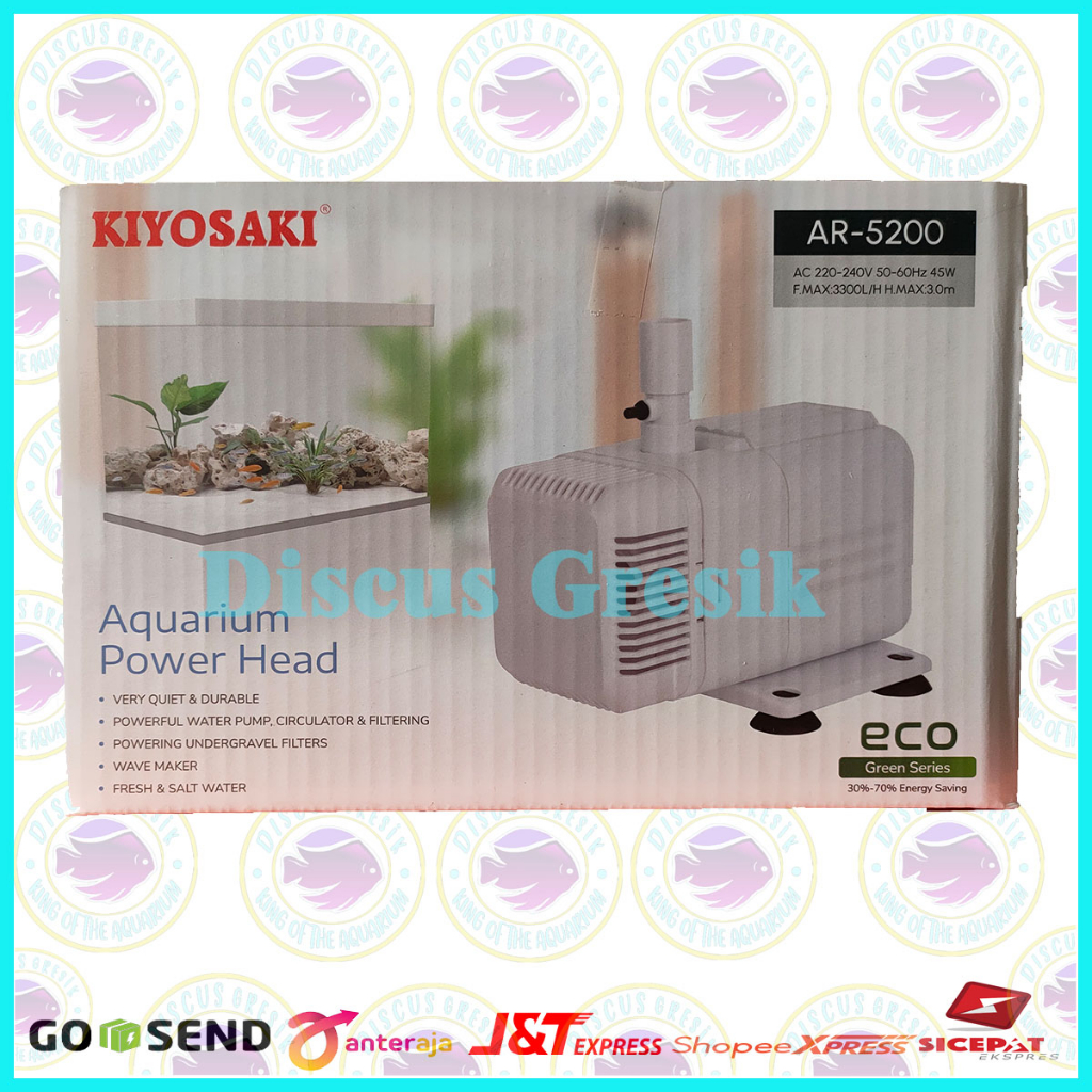 Pompa Air Kiyosaki AR 5200 - Pompa Celup / Water Pump Akuarium / Kolam