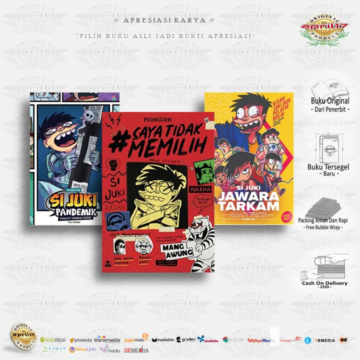 KOMIK SI JUKI #SAYATIDAKMEMILIH - SI JUKI JAWARA TARKAM - SI JUKI PANDEMIK : PANJAT DENGAN KOMIK - P