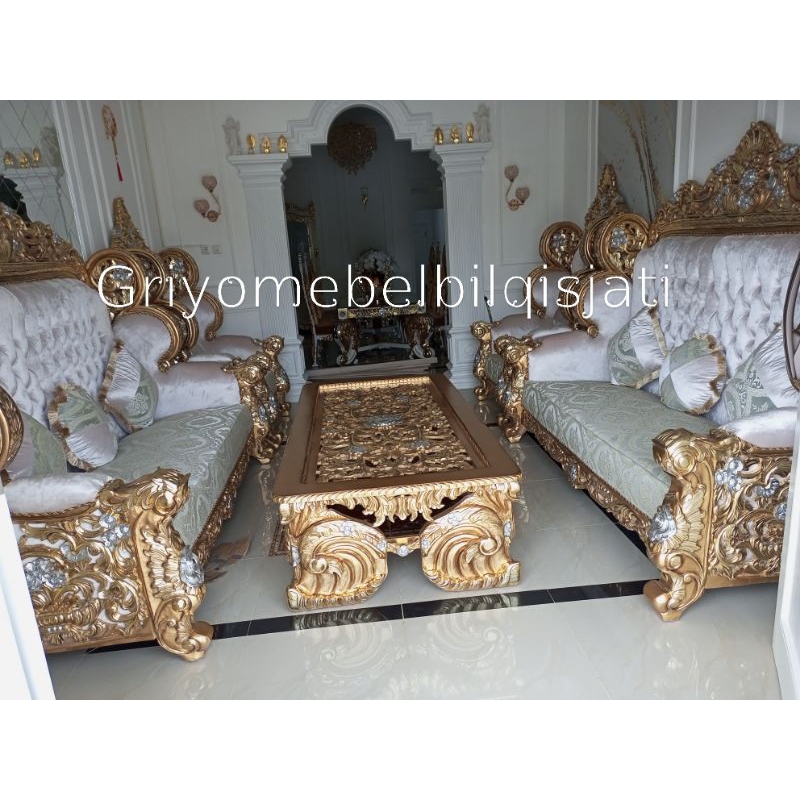kursi sofa sultan raja salman super mewah