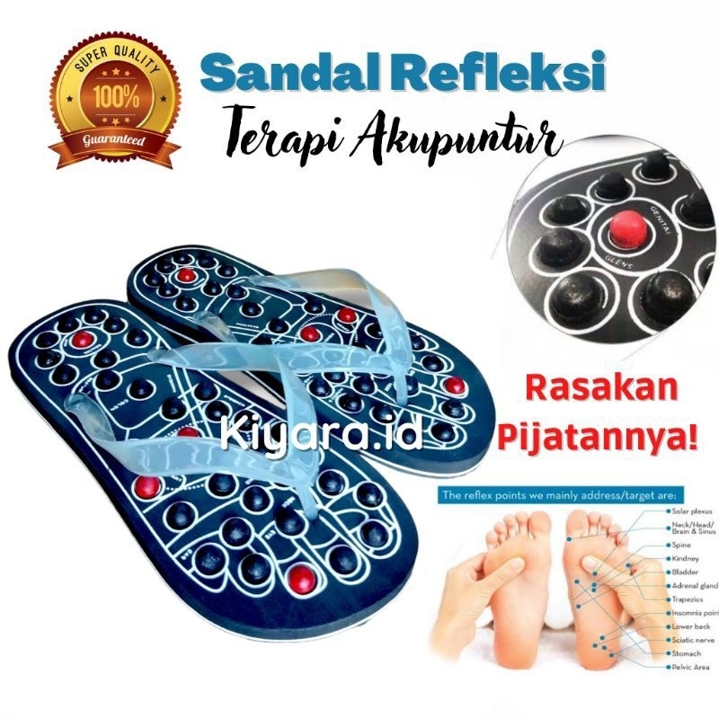 Sandal Kesehatan Jepit Rematik Terapi Pijat Refleksi Pria Wanita Dewasa Sendal Terapi Akupuntur Mura