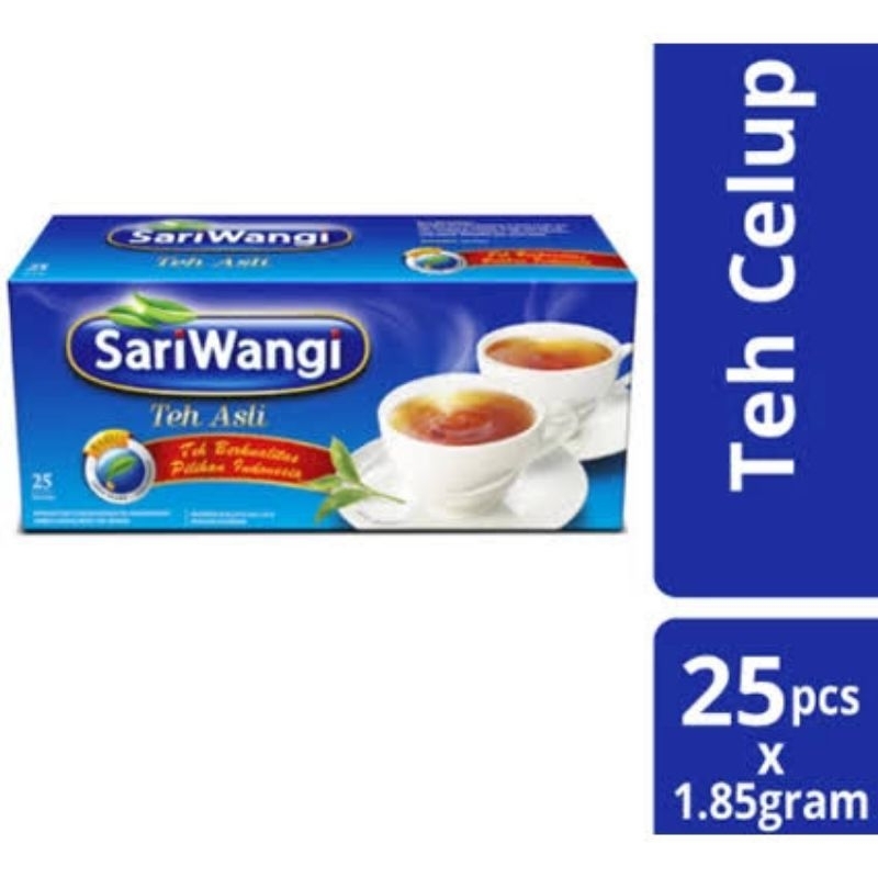 

Teh Celup cap Sari Wangi 25 kantong teh