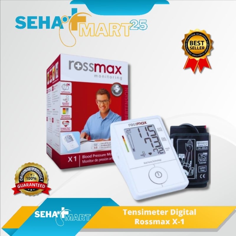 Tensimeter Rossmax X-1 Monitor Alat Ukur Tekanan Darah Tensi Digital Original Murah Garansi