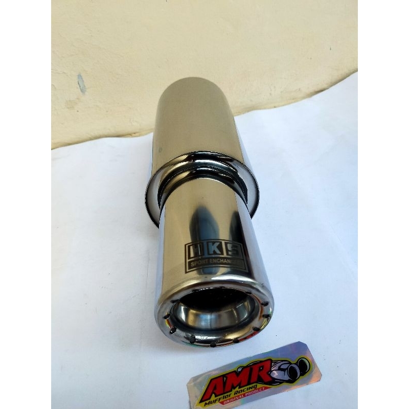 Knalpot Mobil Racing HKS GRONEL Tabung Panjang Fullstainless