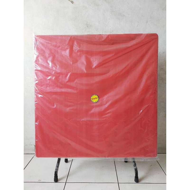 Meja Lipat Phylia 90x90 Merah / Meja Lipat Phylia 883 Merah / Meja Lipat Merah / Meja Belajar / Meja