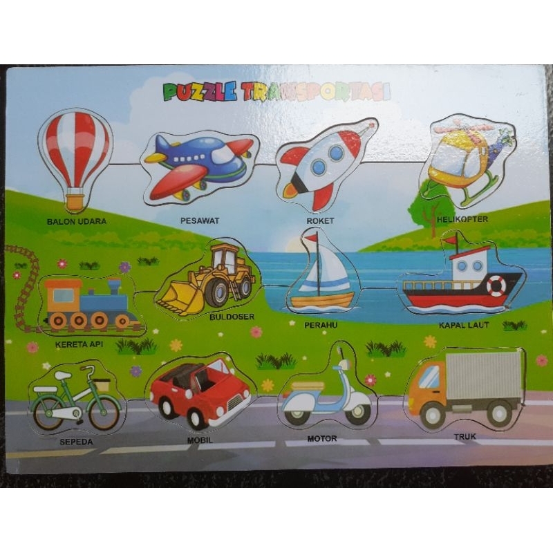 Mainan Edukasi Kayu Puzzle Mini Hijaiyah  Huruf besar Huruf Kecil  Angka Buah Hewan Transportasi