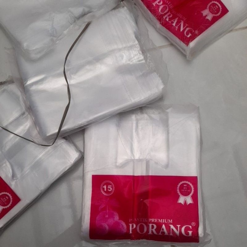 KANTONG PLASTIK KRESEK PE PREMIUM PORANG BERAT 200GR ISI BANYAK UKURAN 15x33 DAN 20x40