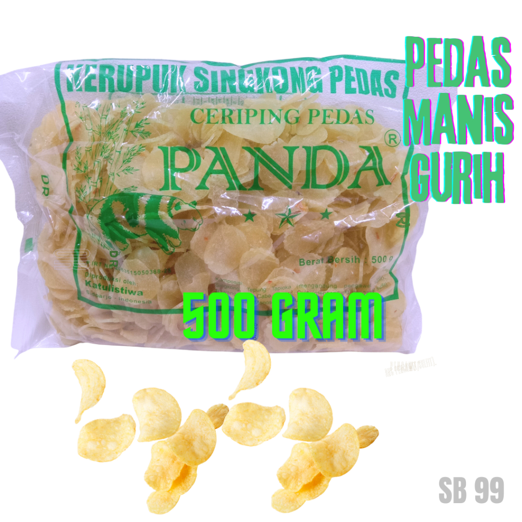 

CAP PANDA Kerupuk Singkong/Ceriping Singkong 500gram