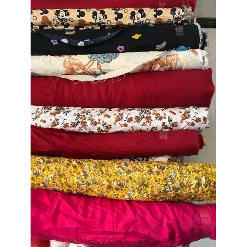 kain katun rayon viscos kiloan