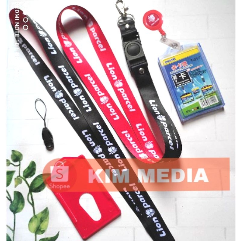 

tali idcard Lion Parcel terbaru 2023 New Desain / lanyard id card LionParcel printing LIONPARCEL EKSPEDISI