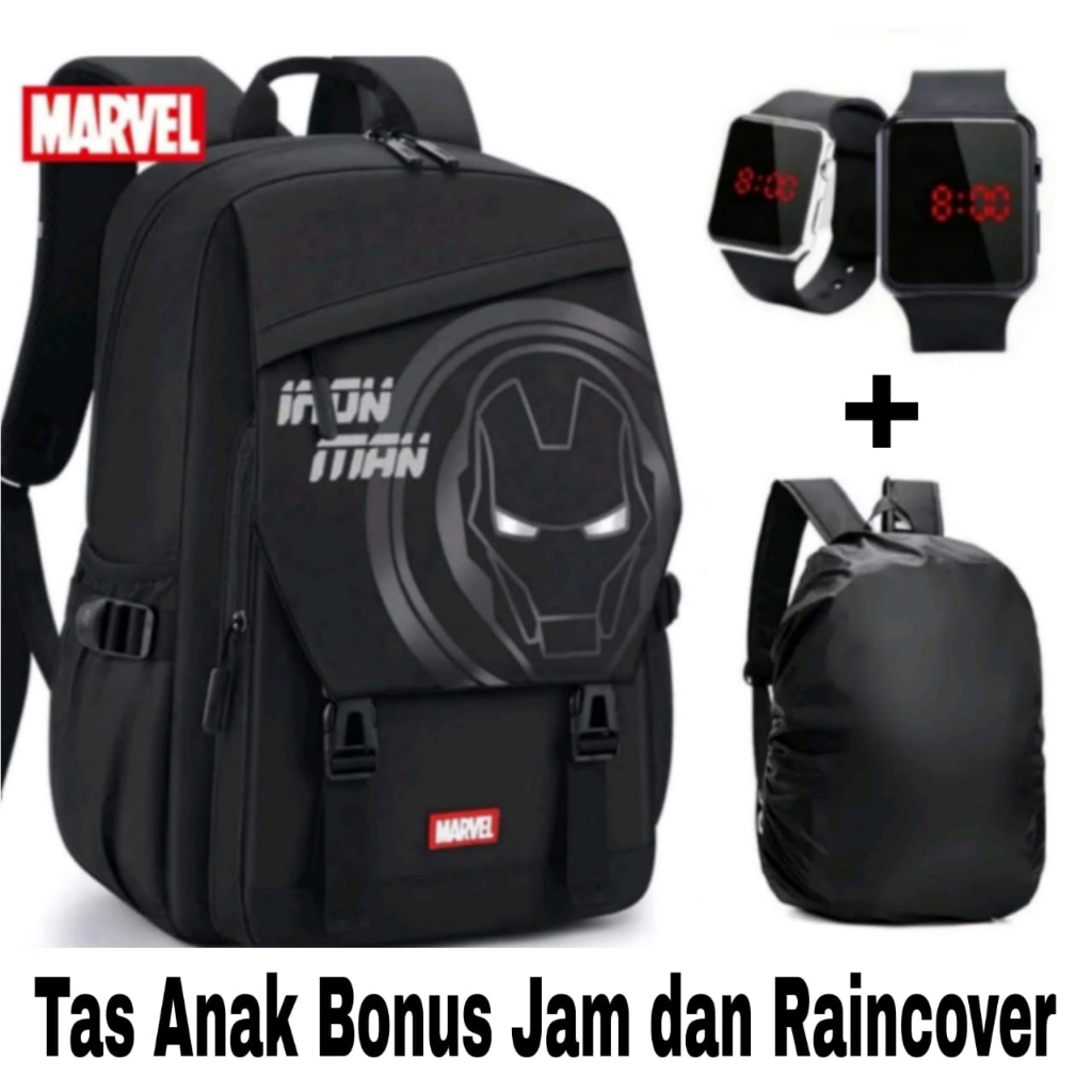 tas anak iron man - tas ransel anak laki-laki - tas sekolah anak teraru