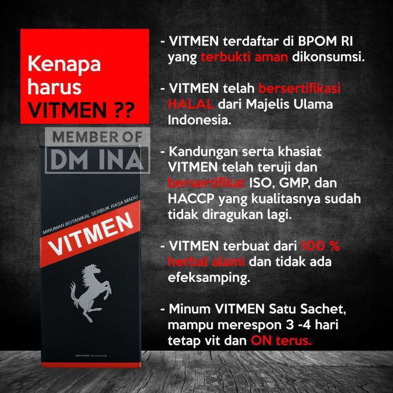 VITMEN (Obat Kuat, tahan lama dan Sudah BPOM)