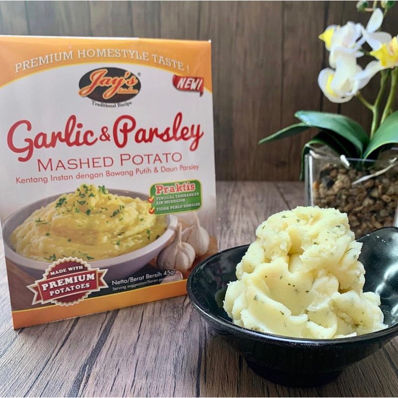 

Jay’s Garlic & Parsley Mashed Potato 45gr