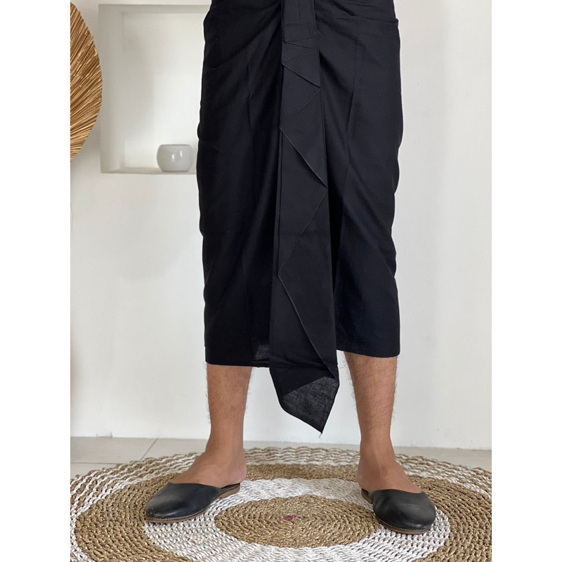 kamen pria setengah jadi batik,putih,hitam