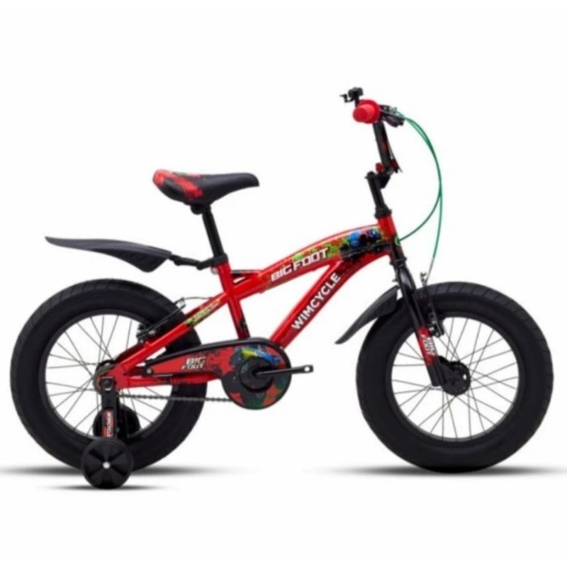 Sepeda Anak BMX 16 inch Wimcycle BIGFOOT Ban 3.0