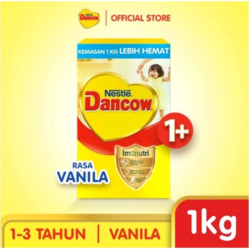 DANCOW 1kg 1+ 3+ Madu & Vanila | DANCOW 1kg Fortigro Instant / Coklat | DANCOW 750gr+150gr 3+ Madu