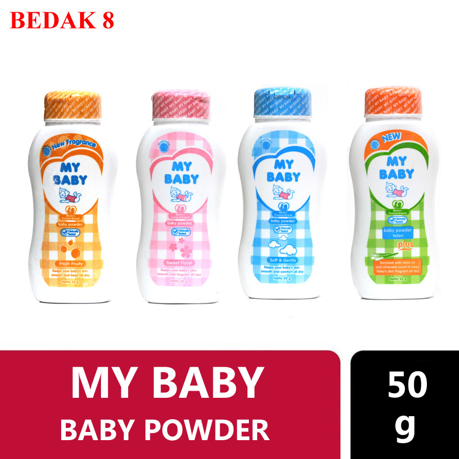 Bedak My Baby Powder 50 gr/ Bedak Bayi My Baby/ My Baby Talk