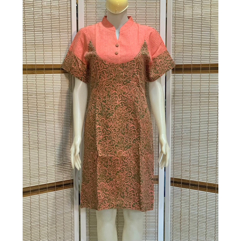 PL Batik Keris dress peach