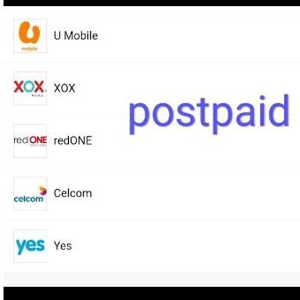 Malaysia postpaid tagihan u mobile redone xox internet pulsa