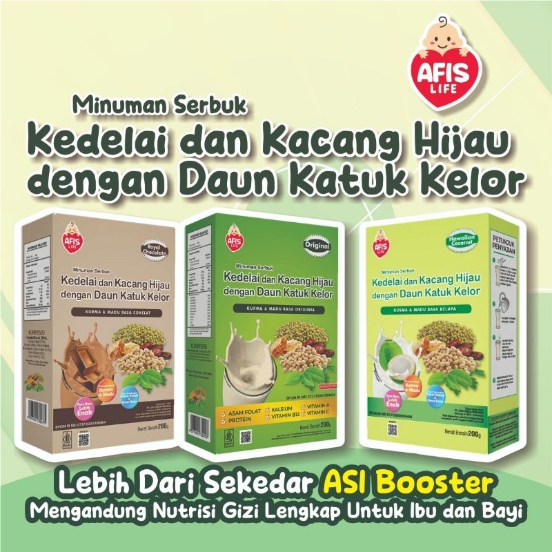 

Sari Kedelai plus kacang hijau dan daun katukKelor