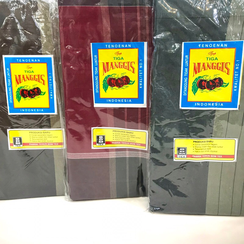 Sarung Jadoel Tjap Tiga Manggis / Sarung Jadoel Tenoenan (Kualitas no 1)
