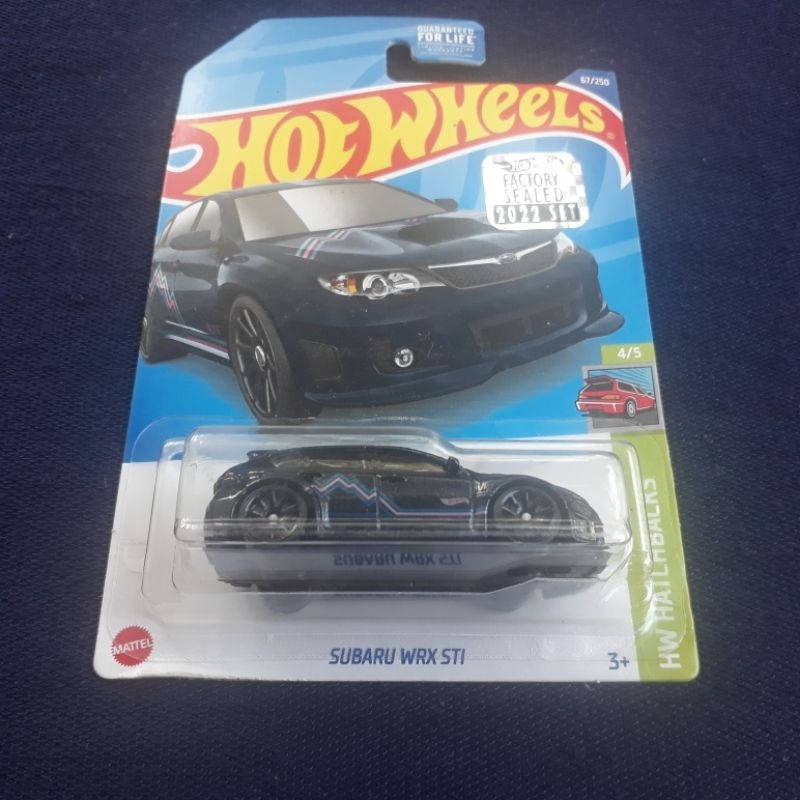 Diecast Hot Wheels HW Hatchbacks Subaru WRX STI Biru Gelap FS