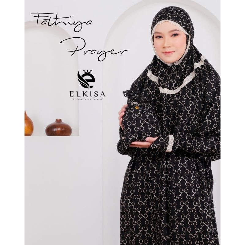 Mukena Terusan Fathiya By Elkisa/Mukena rayon/Mukena Renda/Mukena dewasa/mukena terbaru/mukena syar'