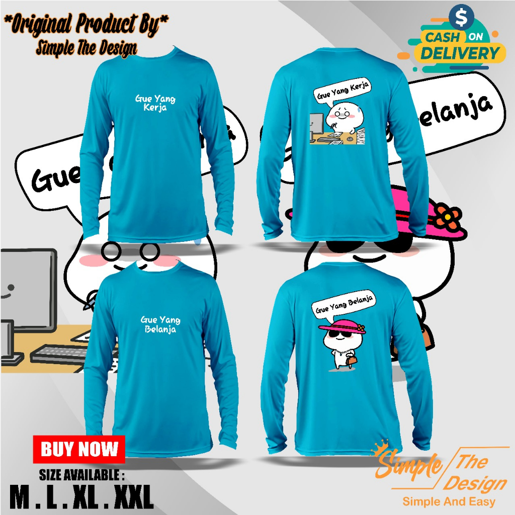 Kaos Pentol Gue Yang Kerja Gue Yang Belanja Kaos Couple Cewek & Cowok Setelan Kaos Couple Cewek & Co