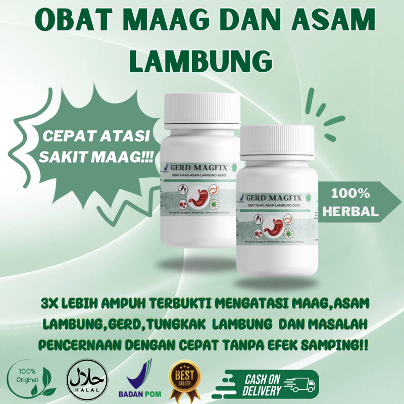 Gerd Magfix Suplemen Maag Kronis suplemen Asam Lambung Atasi masalah lambung Paling Ampuh - Obat ger