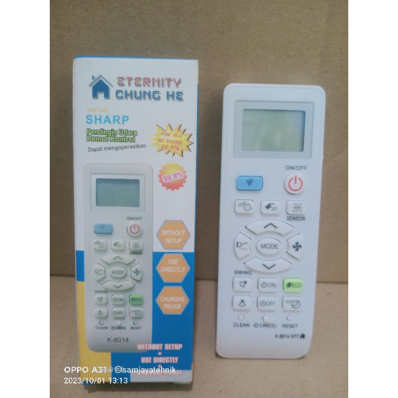 AC SHARP REMOTE AC SHARP