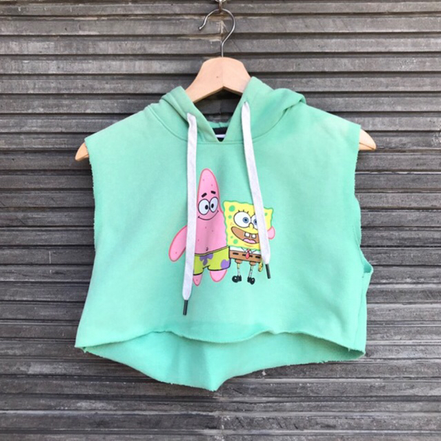 Hoodie Crop Nickelodeon Preloved
