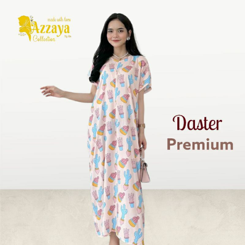 MAIZAYA - DASTER PREMIUM - Long Daster Busui Friendly - Dress Nagita Semata Kaki Motif Cute
