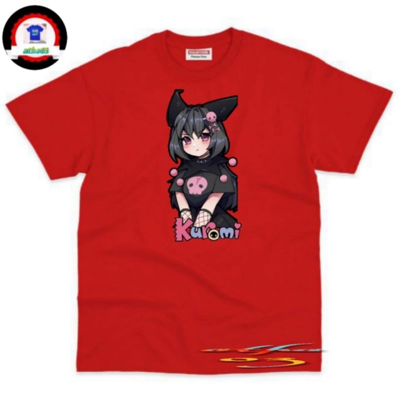 Baju kaos anak perempuan anime Kuromi