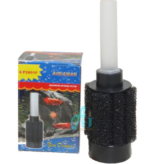 bio sponge foam aquaman wp 2801F spon hitam aerator akuarium airpump aquarium filter