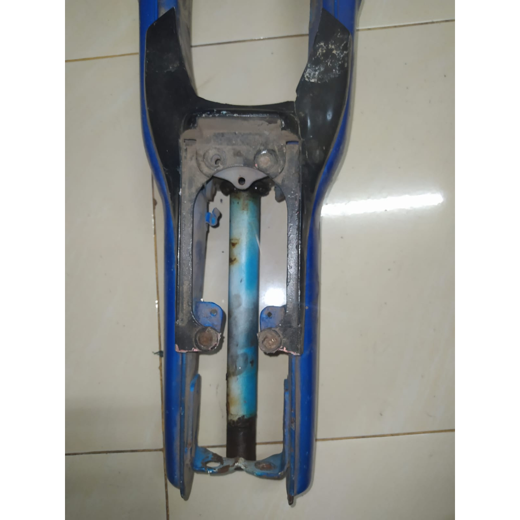 Shock Shockbreaker Fork Depan Yamaha V75 Biru Bekas